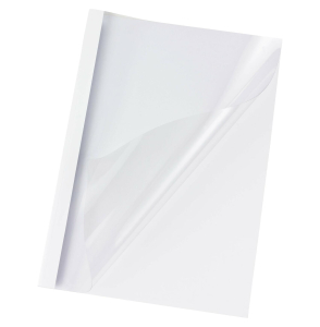 Thermobindemappen A4, 3mm für 30 Blatt, weiß, 10 Stk.