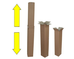 Versandhülsen teleskopierbar bis 2050x180x150mm stufenlos verstellbar 2-wellig